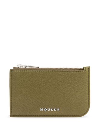 Alexander McQueen Sling card holder - unisex - Calf Leather - One Size - Green
