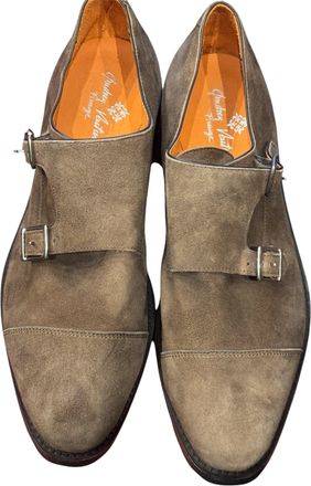 Andrea Ventura Monte Carlo Monk Strap Suede Shoes