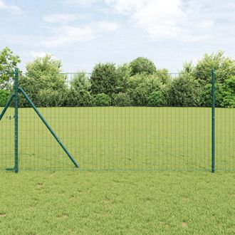 Berkfield Home Euro Fence Green 1x25 m Steel