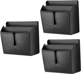 OEM Caja Organizadora Para Coche - Organizador De Asientos - Para Mantener El Coche Ordenado - Dise&ntilde;o Compacto - 3 Piezas - Negro