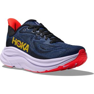 Hoka One One Clifton 10 Running Shoe in Midnight Blue /Starlight Glow at Nordstrom, Size 10.5