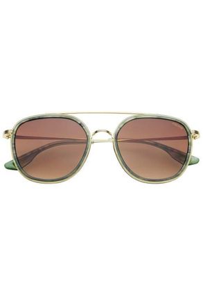 Freyrs Eyewear Weston Round Sunglasses in Emerald at Nordstrom