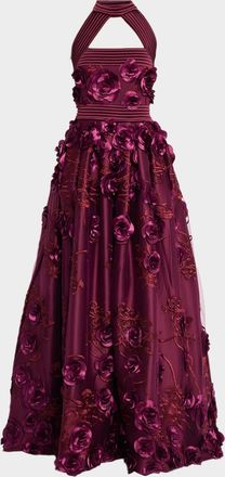 Zhivago The Beautiful Embroidered Floral Gown