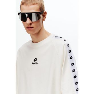 H&M Oversized Fit Cotton T-shirt in White/lotto at Nordstrom, Size Medium