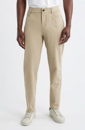 Zella Driver Slim Fit Five Pocket Pants in Olive Seneca at Nordstrom Rack, Size 38 X 30