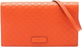 Gucci Pre-owned Cross Body Bags, female, Orange, Size: ONE SIZE Pre-owned Vintage Crossbody Bag