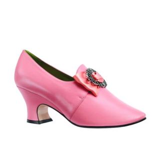 Gucci Bright Peach Leather Pumps with Satin/Crystal Bow Size 38