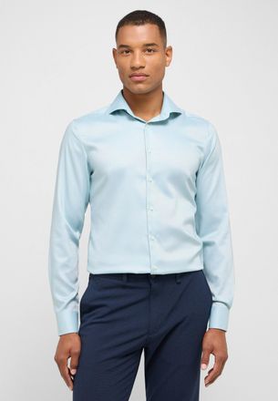Eterna Langarmhemd ETERNA SLIM FIT, Herren, Gr. 42, Normalgr&ouml;ssen, gr&uuml;n, 40% Baumwolle, 4% Elasthan, 56% Lyocell, schmal, Manschette, Hemden Langarmhemd, EAS