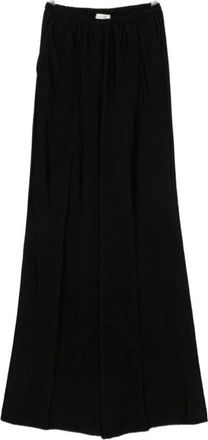 Forte_Forte Wide Broeken - Dames - Wijde Broeken - Zwart - XL - Broeken