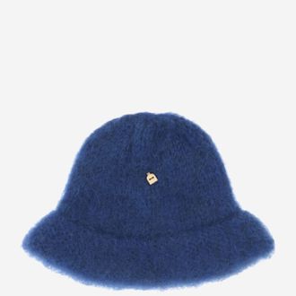 Myssyfarmi Womens Navy Wool Bucket Hat Finnshep