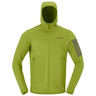 Norr&oslash;na Falketind Warm2 Stretch Hood Fleecejacke f&uuml;r Herren | oliv