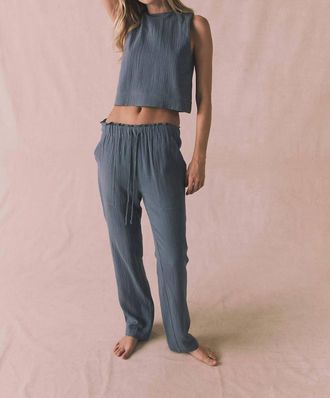Chaser Future Pant In Grey Blue