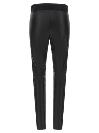 Brunello Cucinelli Womens Black Lamb Leather Leggings Clothing