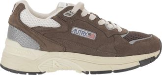 Autry Brown Suede Mesh Terry Sneakers