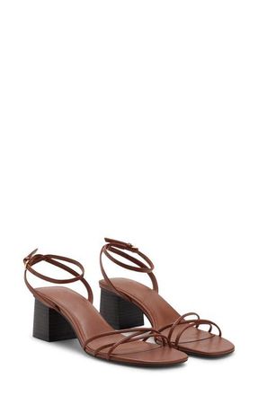 Mango Ankle Strap Sandal in Leather at Nordstrom, Size 8.5Us