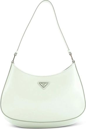 Prada Cleo Shoulder Bag Spazzolato Leather Medium hobo bag - Groen