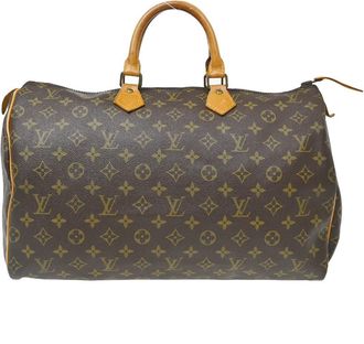 Louis Vuitton Speedy Monogram Canvas Brown Canvas Handbag (Pre-Owned)