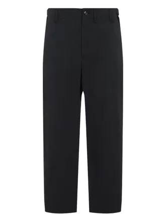 Lemaire Perforated Elastic Waist Blue Pants Christophe