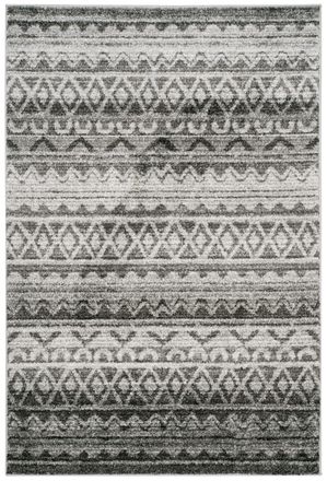 Safavieh Alfombra contempor&aacute;neo de polipropileno blanco/gris, 122 x 183 cm
