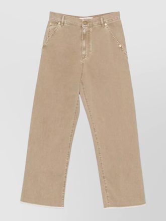 Darkpark denim high-rise wide-leg jeans
