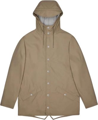 Rains Jacket - Heren - Regenjassen - Beige - M - Polyester - Jassen