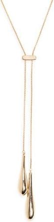 Nordstrom Rack Molten Lariat Necklace in Gold at Nordstrom Rack