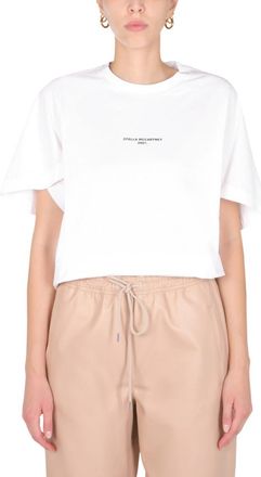 Stella McCartney White Logo Crew Neck T-Shirt