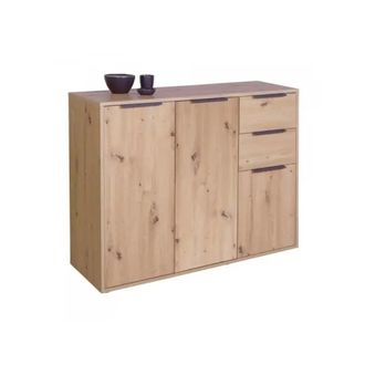 Composad Mueble Bajo Contenedor 3 Puertas Y 2 Cajones Roble Artisan 106,5x35,5x88