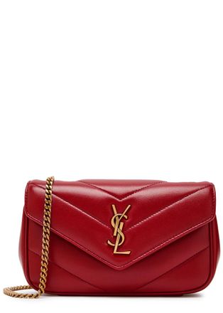 Saint Laurent Loulou Mini Quilted Leather Shoulder bag - Red - One Size