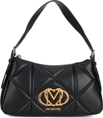Love Moschino Gewatteerde Schoudertas - Dames - Handtassen - Zwart - ONE Size - Polyester - Tassen