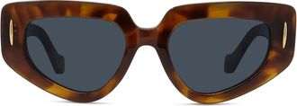 Loewe Anagram Brown Geometric Sunglasses