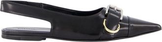 Givenchy Platte leren slingbacks Elegant Zwart Stijl - Dames - Ballerinas - Zwart - 35 EU - Leer - Schoenen