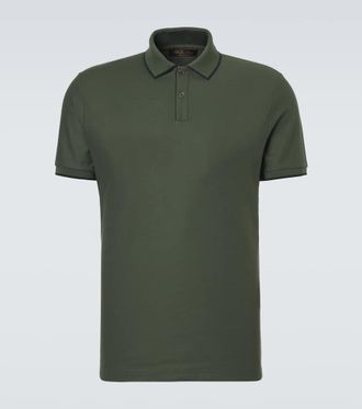 Loro Piana Brentwood cotton-blend piqu&eacute; polo shirt