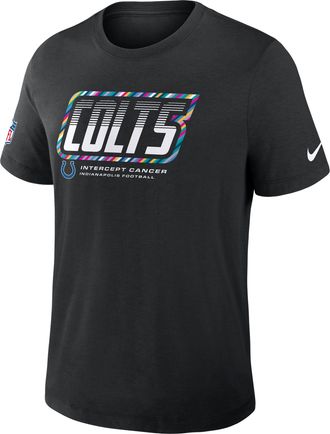 Nike Indianapolis Colts Crucial Catch Sideline Nike Mens Dri-FIT NFL T-Shirt in Black | 034J00AZUE-F9R