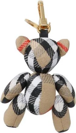 Burberry Schl&uuml;ssel- & Taschenanh&auml;nger - Thomas Teddy Bear Key Ring Charm Beige - f&uuml;r Damen