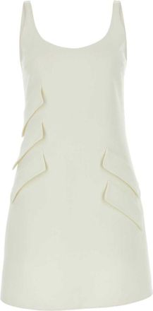 Versace White polyester blend mini dress