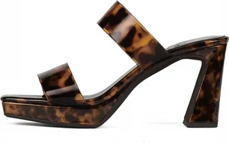 Jeffrey Campbell Womens Danity Platform Slide Sandal In Tortoise