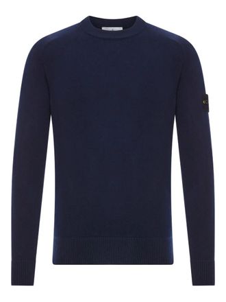Stone Island Maglione Girocollo In Lana Leggera Con Maniche Raglan-Uomo