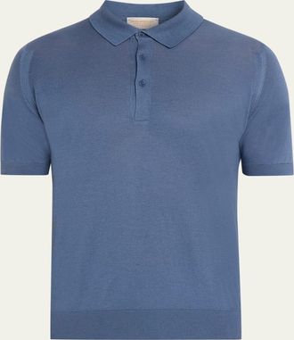 John Smedley Mens Cotton Polo Shirt