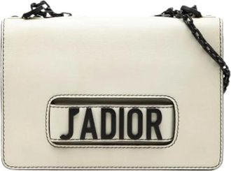 Dior Pre-owned Shoulder Bags, female, White, Size: ONE SIZE Pre-owned JaDior Chain Flap Bag