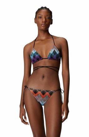 Missoni Bikini With Customizable Ties And Zig Zag Pattern in Multicoloured at Nordstrom, Size 40 It