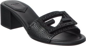 Fendi Fendi Baguette Leather Sandal
