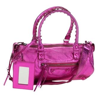 Balenciaga Pre-owned Handbags, female, Pink, Size: ONE SIZE Pre-owned Vintage Hand Bag