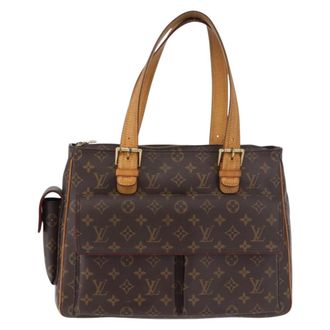 Louis Vuitton Multipli Cite Monogram Canvas Brown Canvas Handbag (Pre-Owned)