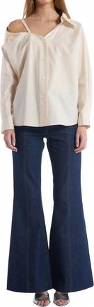 Christy Lynn Dasha Long Sleeve Top In Ecru