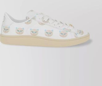 Valentino Garavani artistic maison cat leather sneakers
