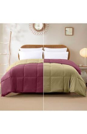 Modern Threads Down Alternative Reversible Comforter in Anemone/wheat at Nordstrom Rack, Size Twin