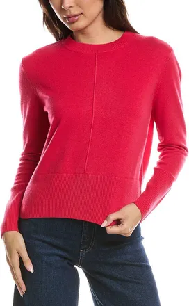 Fort&eacute; Cashmere Exposed Seam Crewneck Cashmere Sweater