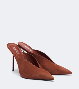 PARIS TEXAS Lidia suede mules
