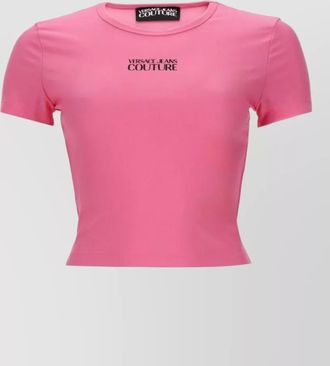 Versace Jeans Couture logo detail crew neck short sleeve top